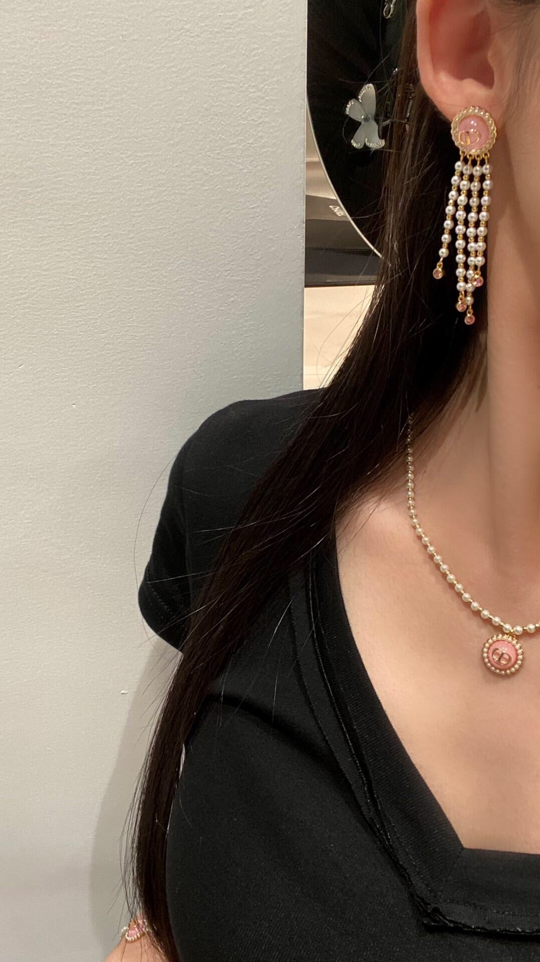 18K Dior Petit Tassel Earrings