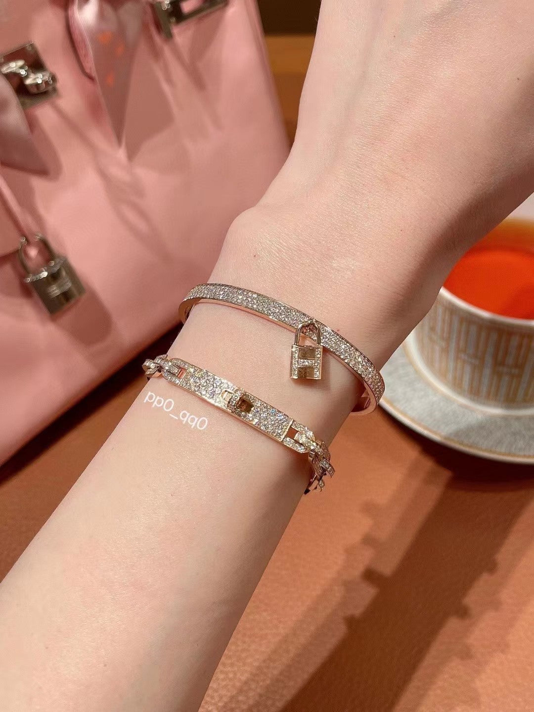 18K Hermes Kelly Lock Vintage Hermes Bracelet