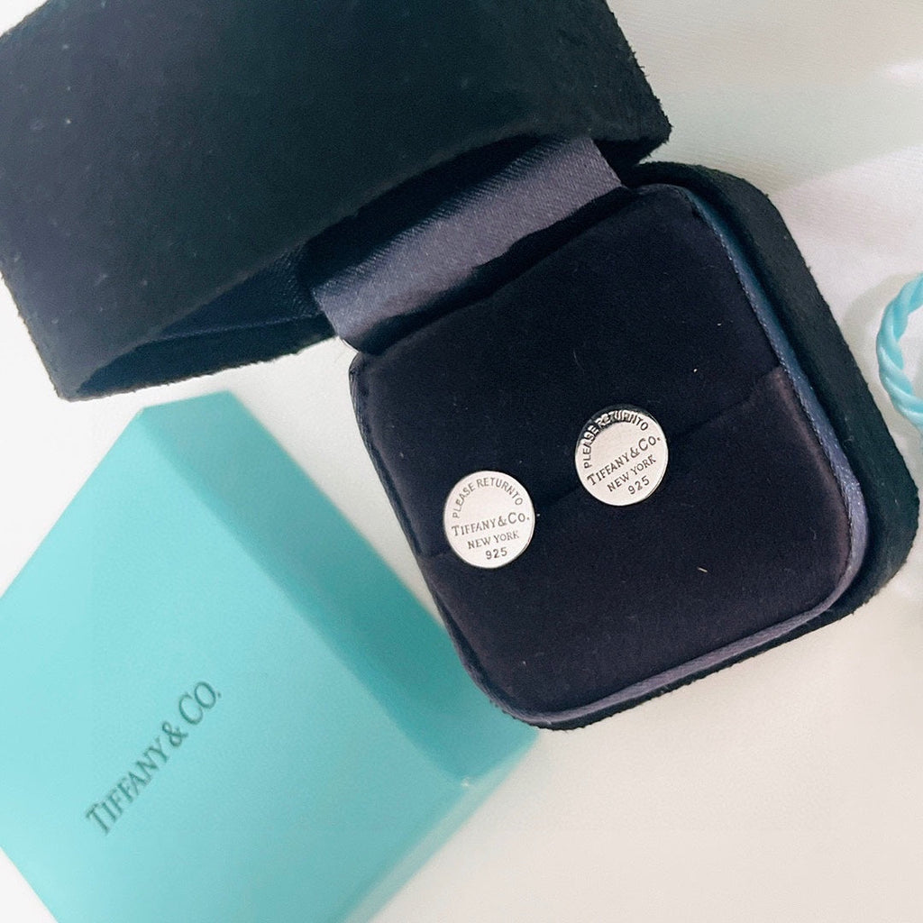18K Tiffany Return to Circle Stud Earrings