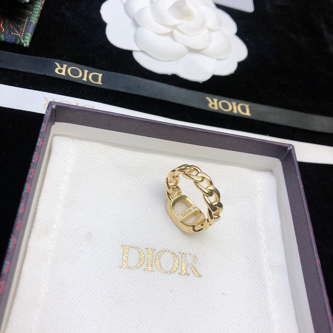 18K Dior Petit Chain Link Ring