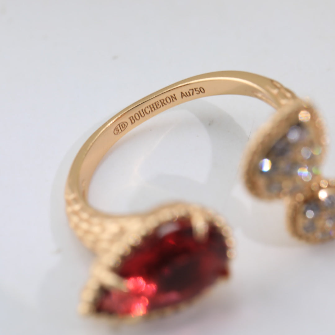 18K Serpent Boh ̈ ̈me Diamonds Ring