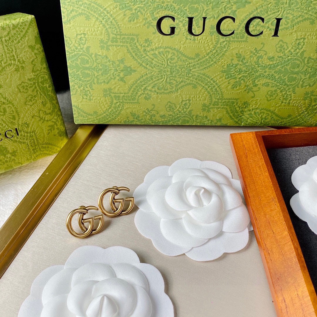 18K Gucci Double Earrings