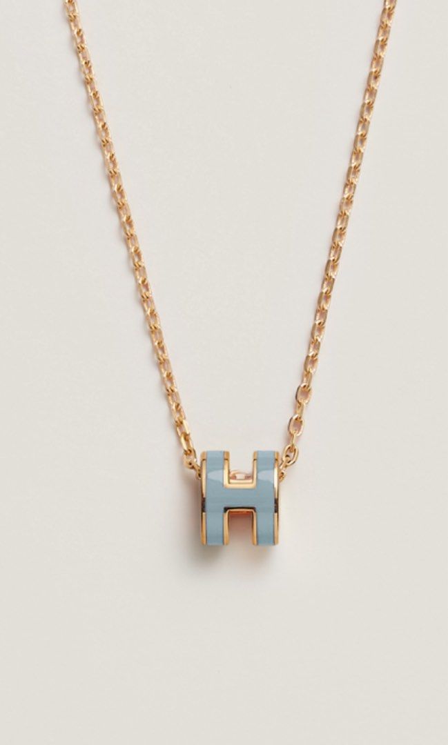 18K Hermes Mini Pop Blue Necklace