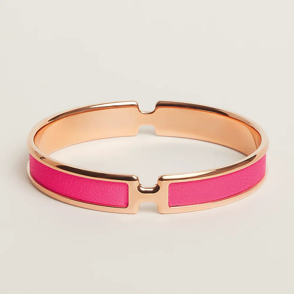 18K Hermes Olympe Pink Bracelet