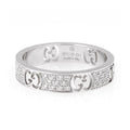 18K Gucci Double Icon Full Diamonds Ring